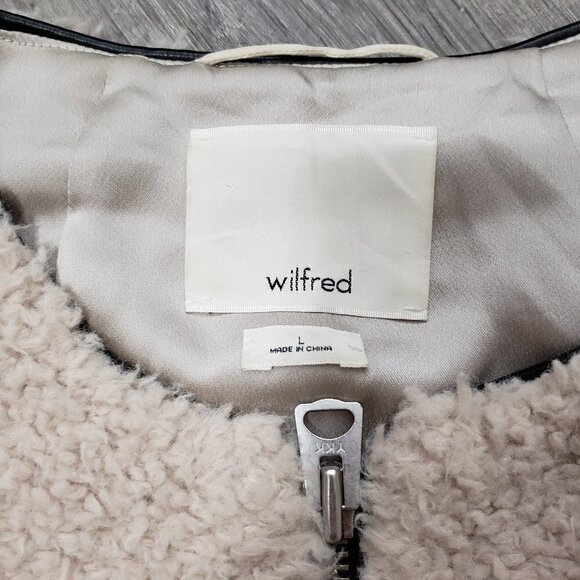 Wilfred Aritzia Chatou Vest Sz L Faux Fur - Picture 2 of 7